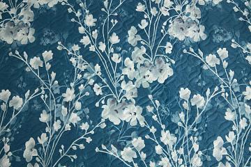 Покрывало однотонное п/э Комфорт Цветочная россыпь