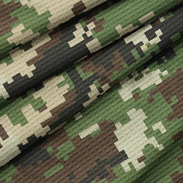 Полотно вафельное 150 см наб рис.29482-1 Милитари