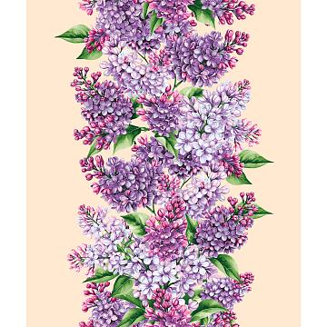 Полотно вафельное 50 см наб рис.29428-2 Сирень