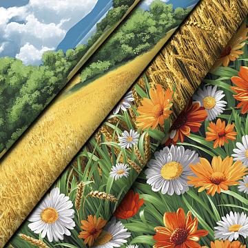 Бязь Премиум 220 см наб рис.72044-1 Родные просторы