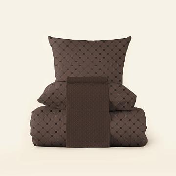 КПБ перкаль Fine Line рис.50118-1/50168-3 Мокко Art new