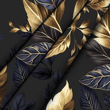 Бязь Премиум 220 см наб рис.72091-1 Золотые листья