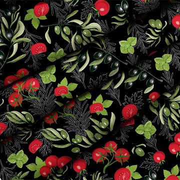 Прихватка-рукавица рогожка Fine Line рис.62063-1 Томато Помидоро