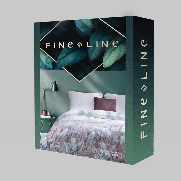 КПБ перкаль Fine Line рис.60230-1/24900-12 Тропический бриз new - 3