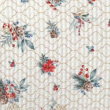 Комплект вафельных полотенец Fine Line рис.62036-1 Рождество