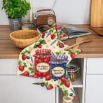Полотно вафельное 50 см наб рис.29594-1 Варенье