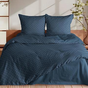 КПБ перкаль Fine Line рис.50118-2/50168-2 Полуночный сапфир Art new