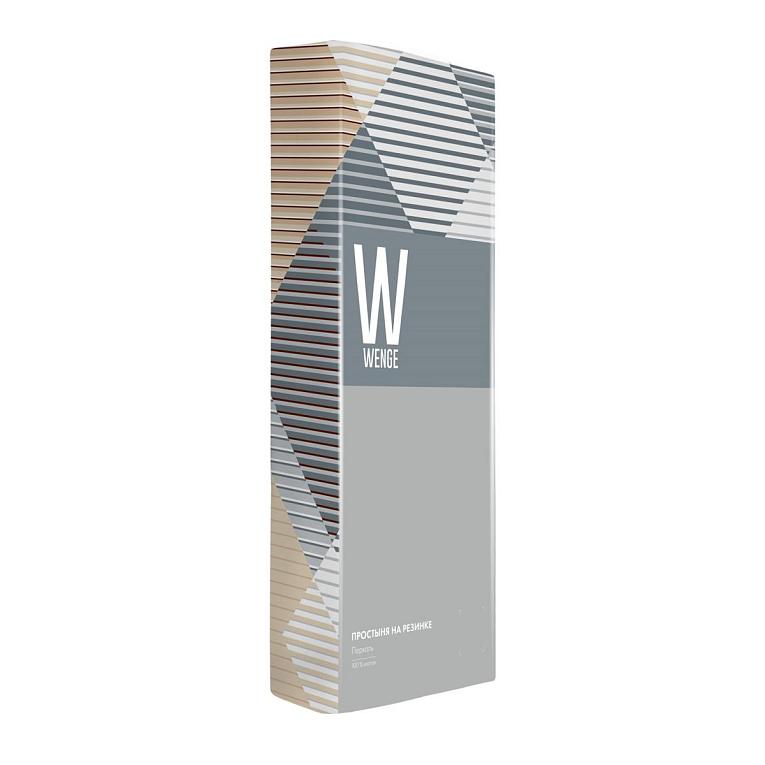 Простыня на резинке перкаль WENGE рис.24013-1 Robert - 2