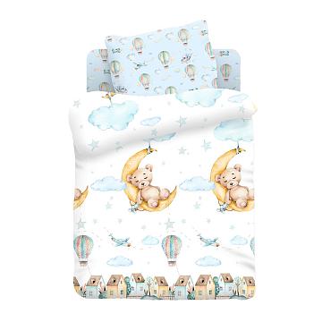 КПБ поплин Juno рис.16340-1/16341-1 Лунный мишка