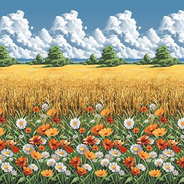 Бязь Премиум 220 см наб рис.72044-1 Родные просторы