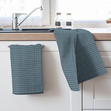 Полотно вафельное 150 см наб рис.29306-2 голубой