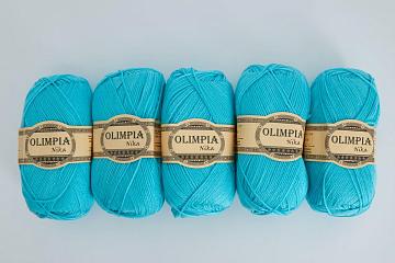 Пряжа для руч.вяз. Олимпия Ника/Olimpia Nika цв.G12 аква 5шт*100г
