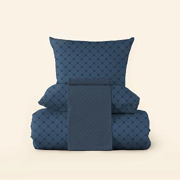 КПБ перкаль Fine Line рис.50118-2/50168-2 Полуночный сапфир Art new