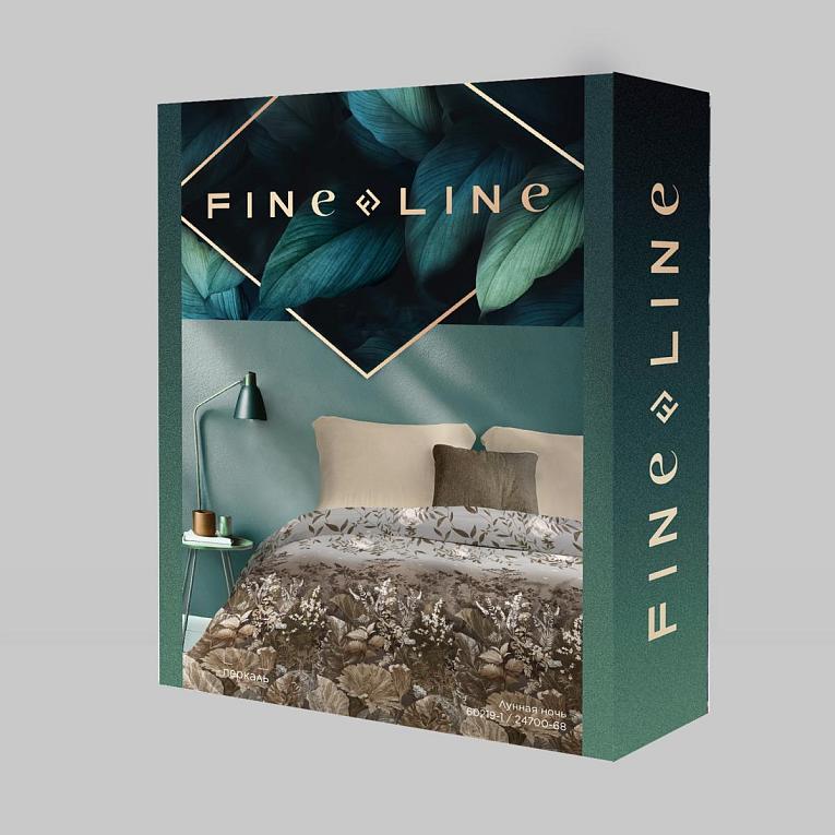 КПБ перкаль Fine Line рис.60219-1/24700-68 Лунная ночь new - 3