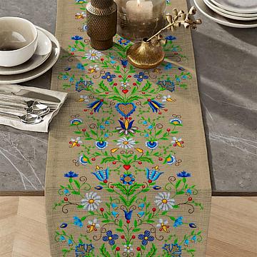 Дорожка 50 см наб рис.30162-1 Цветочный лен