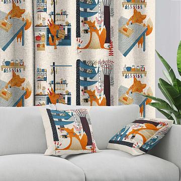 Рогожка 150 см наб рис.29251-1 Сливочный лис