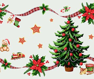 Дорожка 50 см наб рис.29389-1 Новогодняя ностальгия