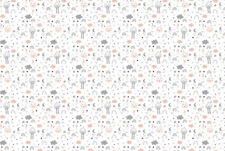 Фланель 90 см наб б/з рис.29155-1 Шарики - 0