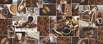 Полотно вафельное 150 см наб рис.30166-1 Аромат кофе