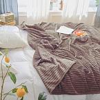 Плед велсофт WENGE Line Cacao