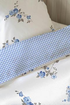 Перкаль 220 см наб рис.60341-1 Клетка голубая