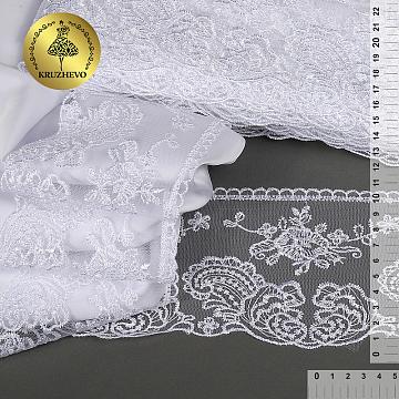 Кружево на сетке 105мм арт.TBY.40467  цв. в ассортименте (13.71м)